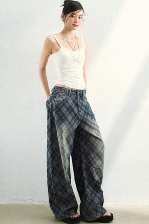 Patchwork Button Camisole Top
