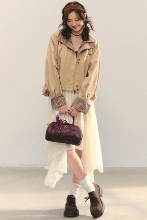 Patchwork Cocoon Jacket Set-Up