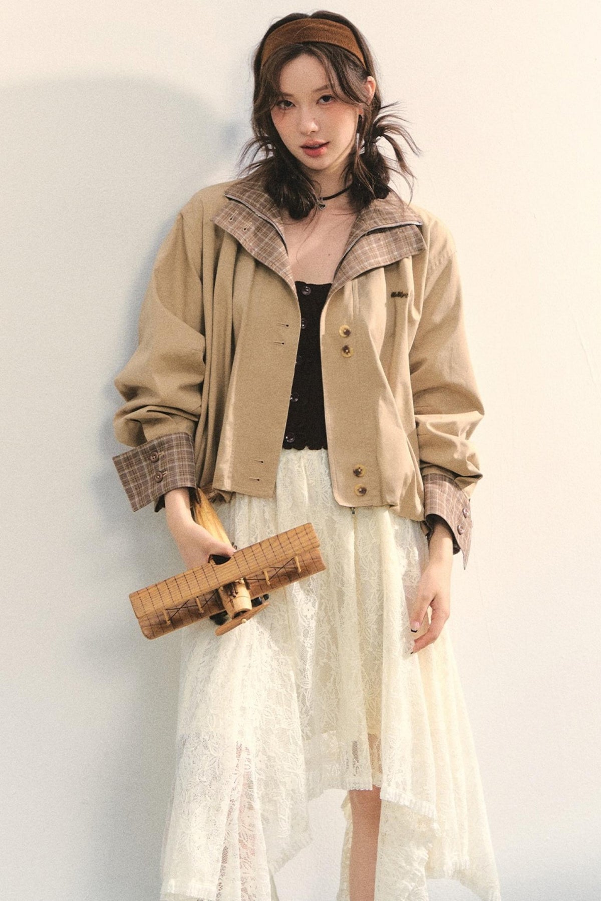 Patchwork Cocoon Jacket Set-Up