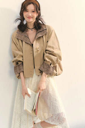 Patchwork Cocoon Jacket Set-Up