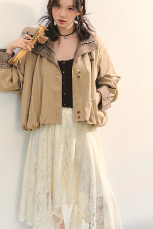 Patchwork Cocoon Jacket Set-Up