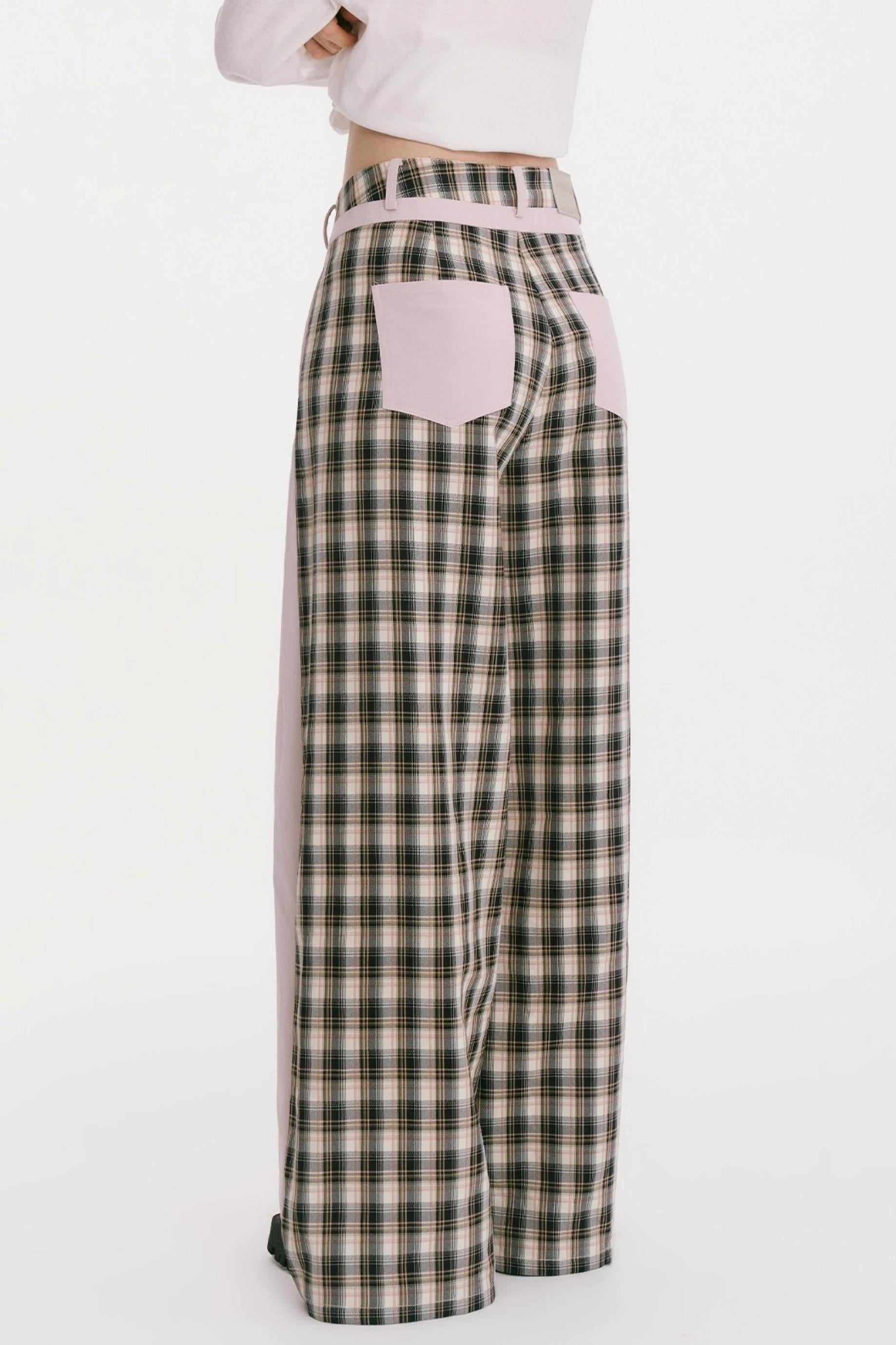 Patchwork Cotton Pants