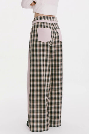 Patchwork Cotton Pants