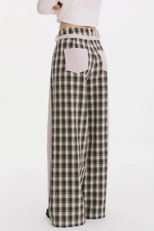 Patchwork Cotton Pants
