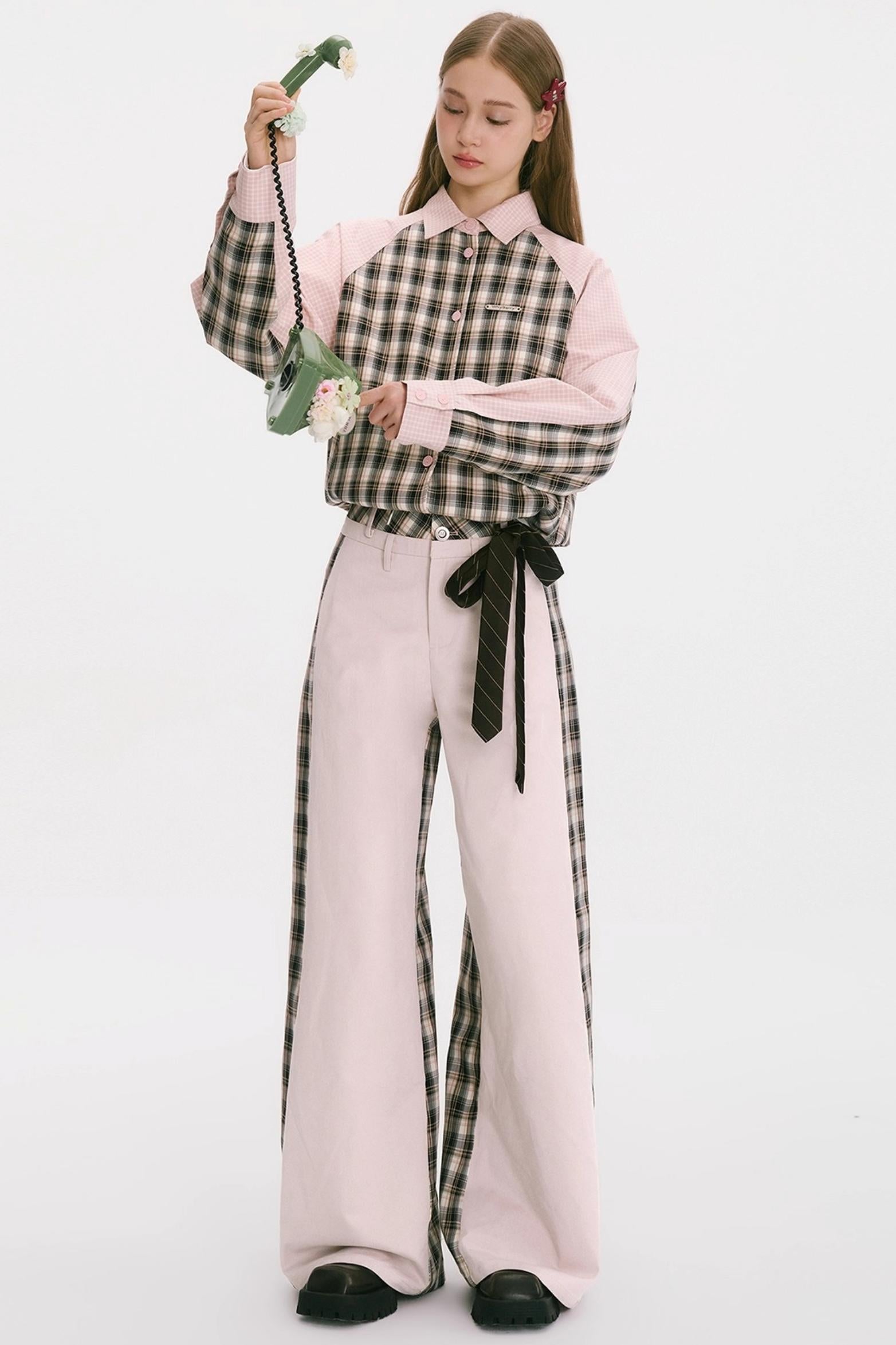 Patchwork Cotton Pants