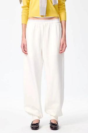 Patchwork Double Waistband Jogger Pants