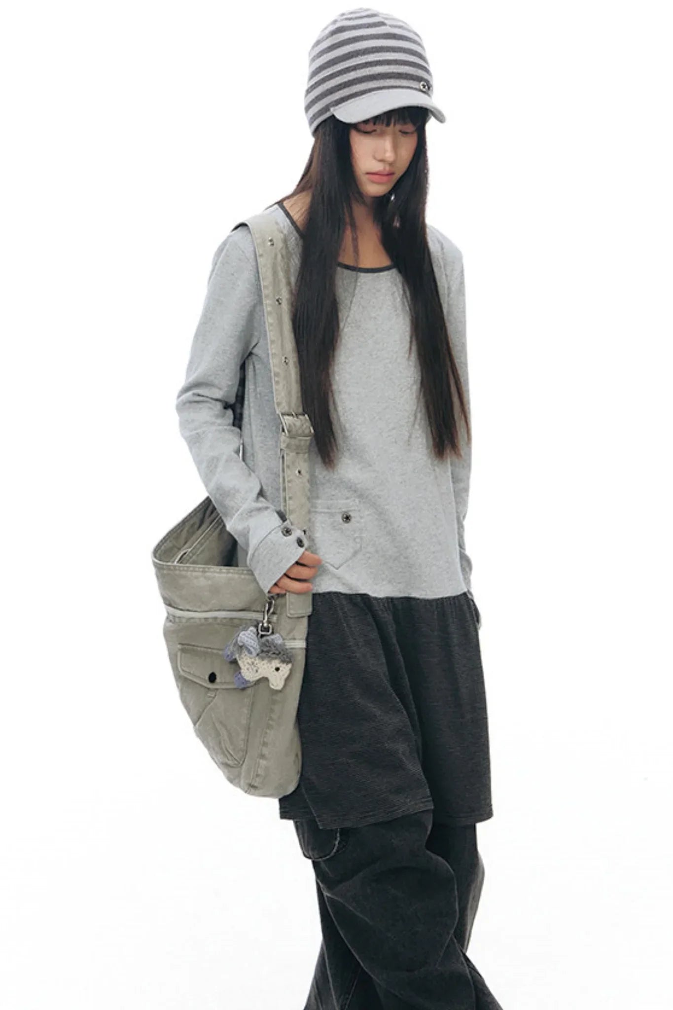 Patchwork Knit Dress