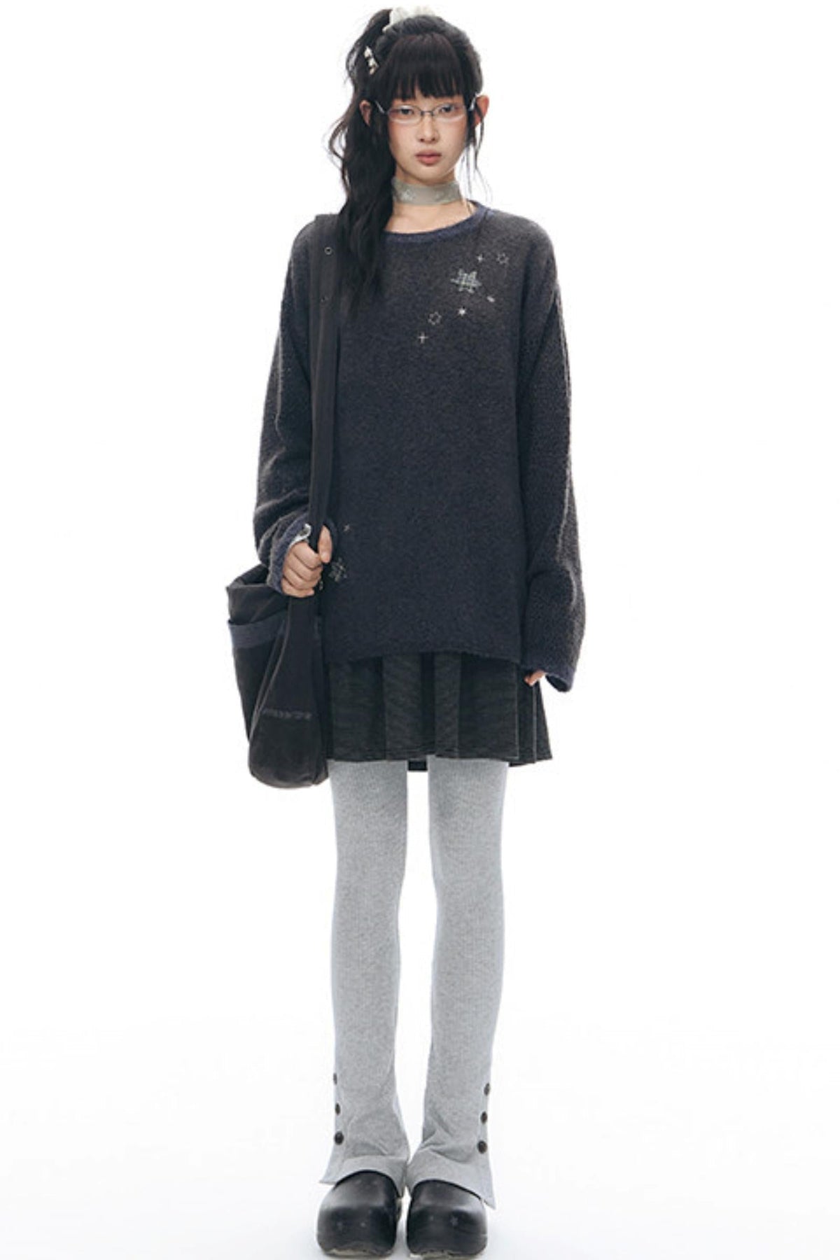 Patchwork Knit Dress