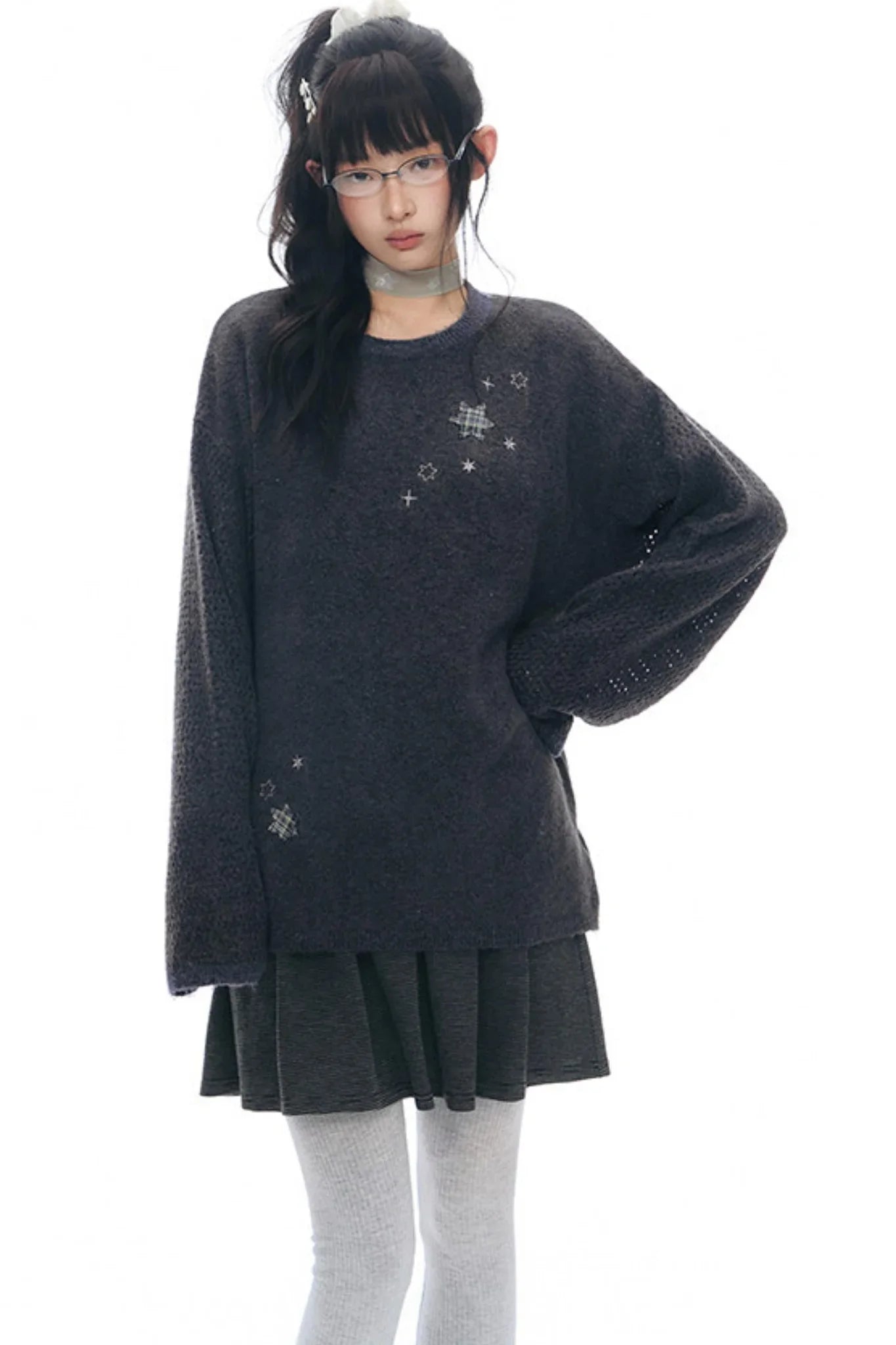 Patchwork Knit Dress