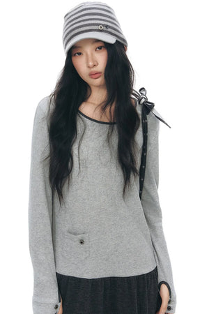 Patchwork Knit Dress