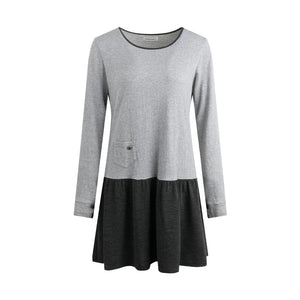 Patchwork Knit Dress