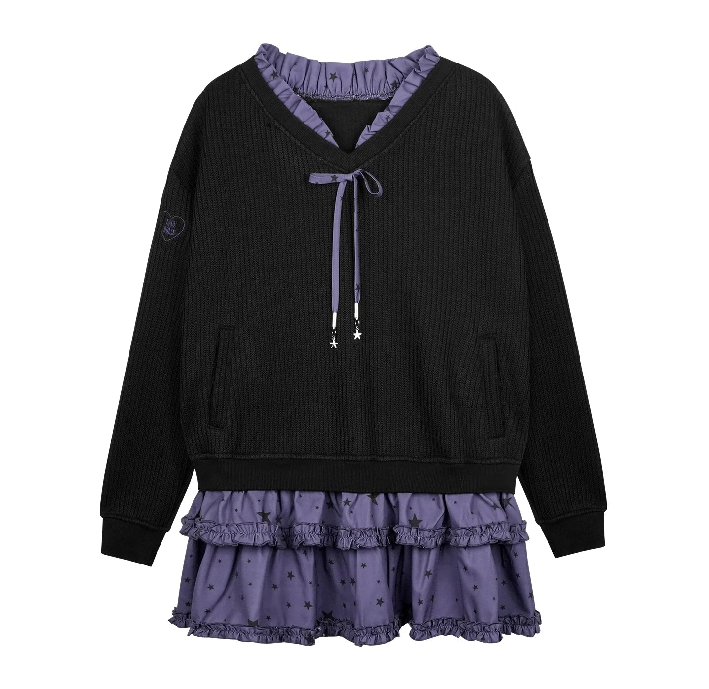 Patchwork Knitted Dress