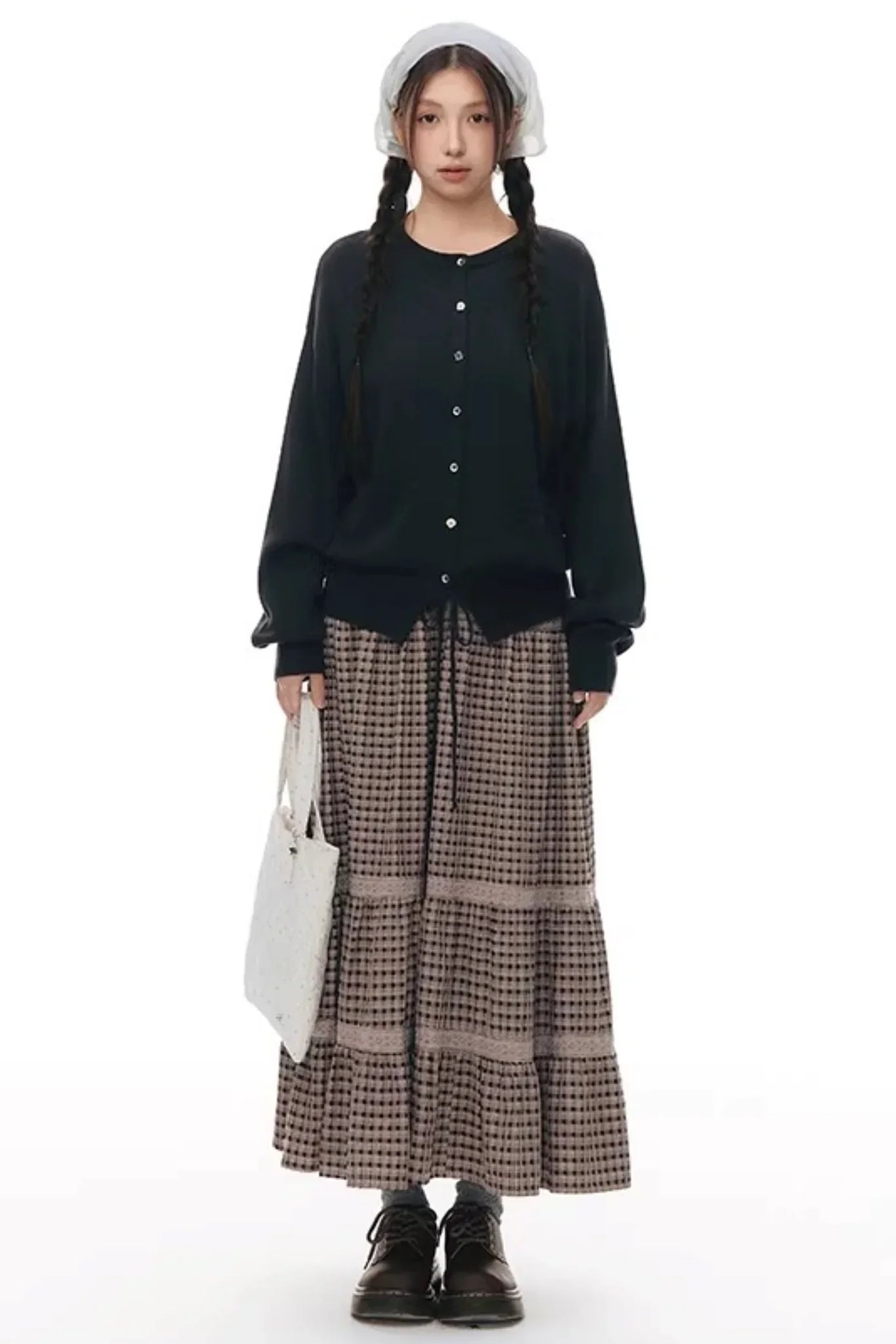 Patchwork Lace A-Line Skirt