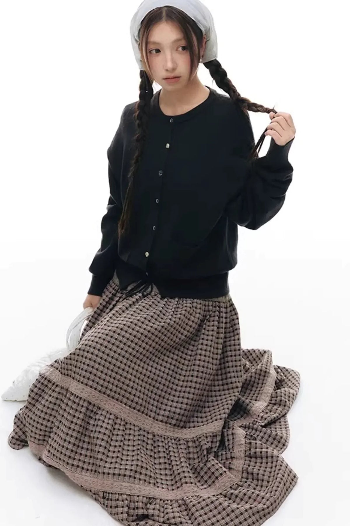 Patchwork Lace A-Line Skirt
