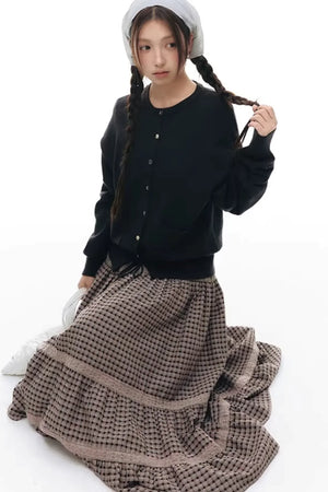 Patchwork Lace A-Line Skirt