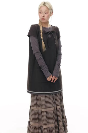 Patchwork Lace A-Line Skirt