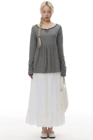 Patchwork Lace A-Line Skirt