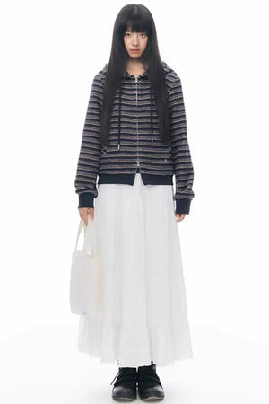 Patchwork Lace A-Line Skirt