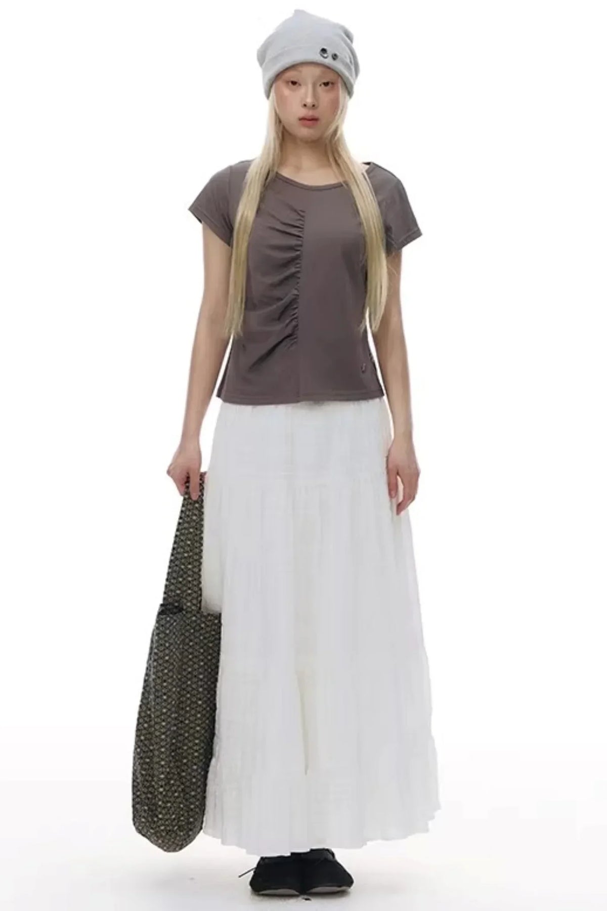 Patchwork Lace A-Line Skirt