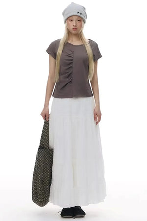 Patchwork Lace A-Line Skirt