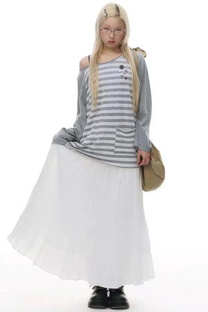 Patchwork Lace A-Line Skirt