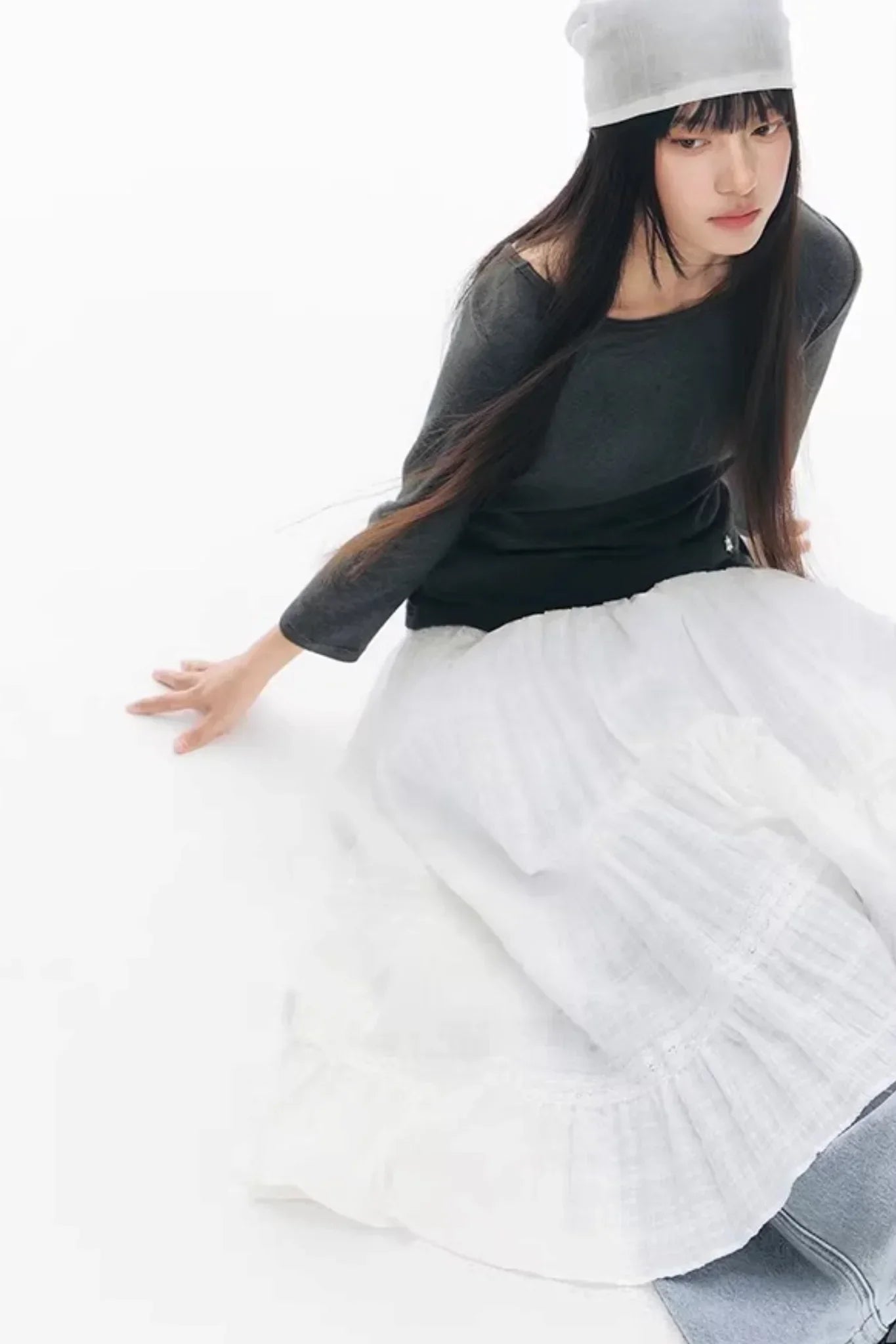 Patchwork Lace A-Line Skirt