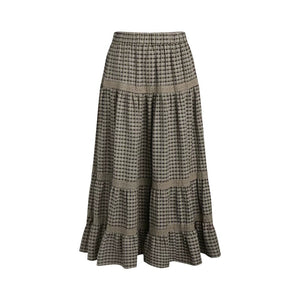 Patchwork Lace A-Line Skirt