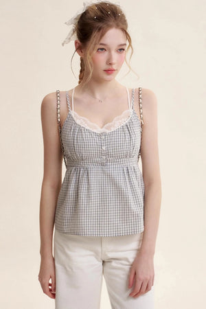 Patchwork Lace Camisole Set-Up