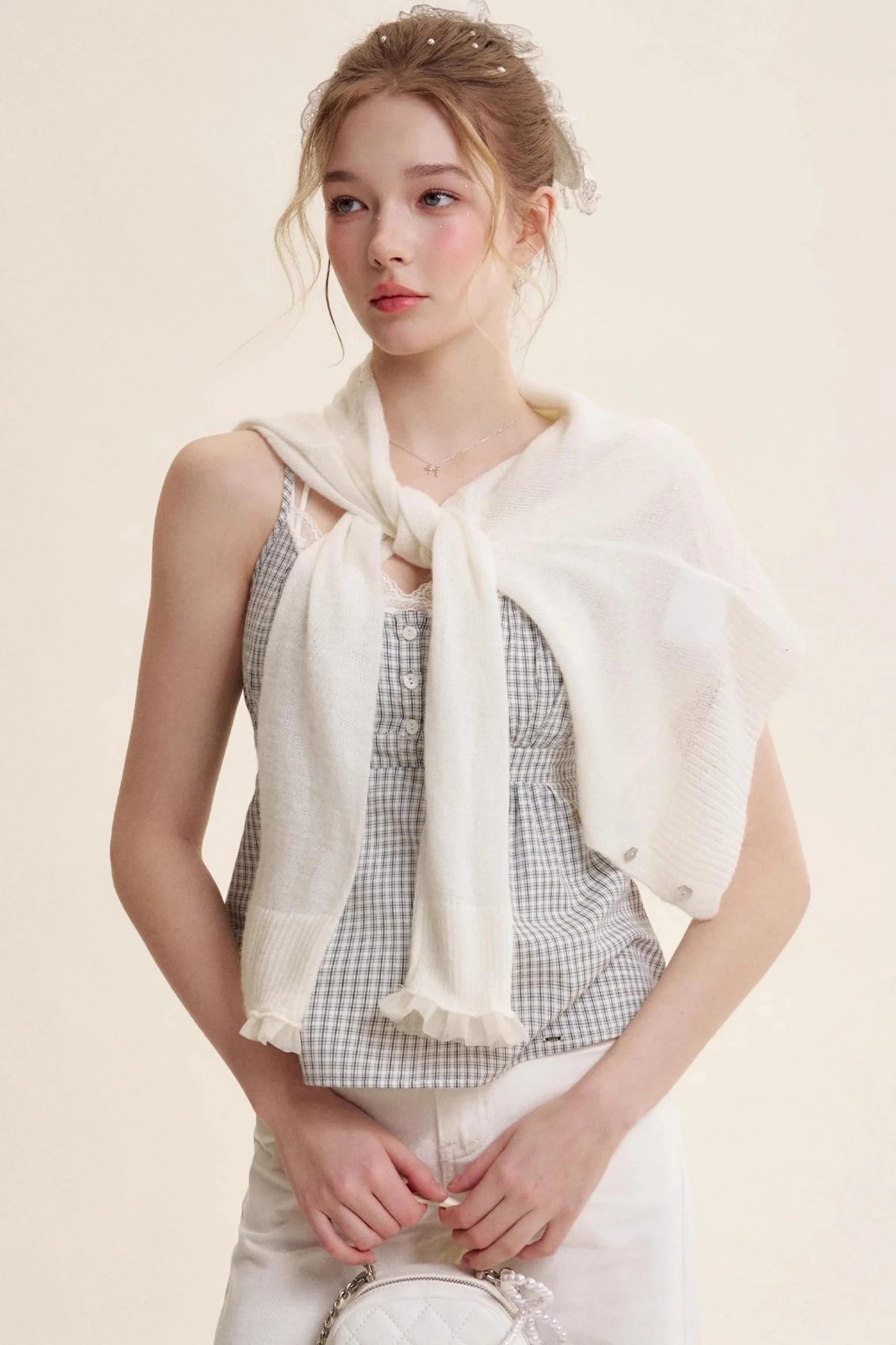 Patchwork Lace Camisole Set-Up