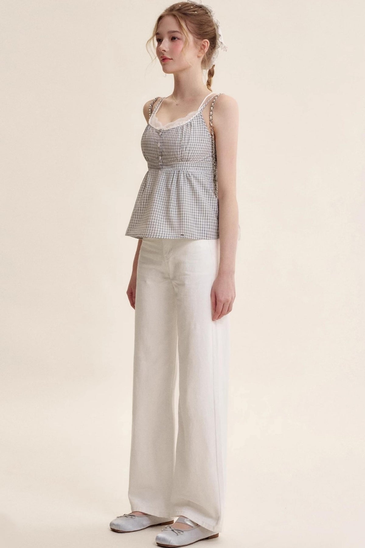 Patchwork Lace Camisole Set-Up