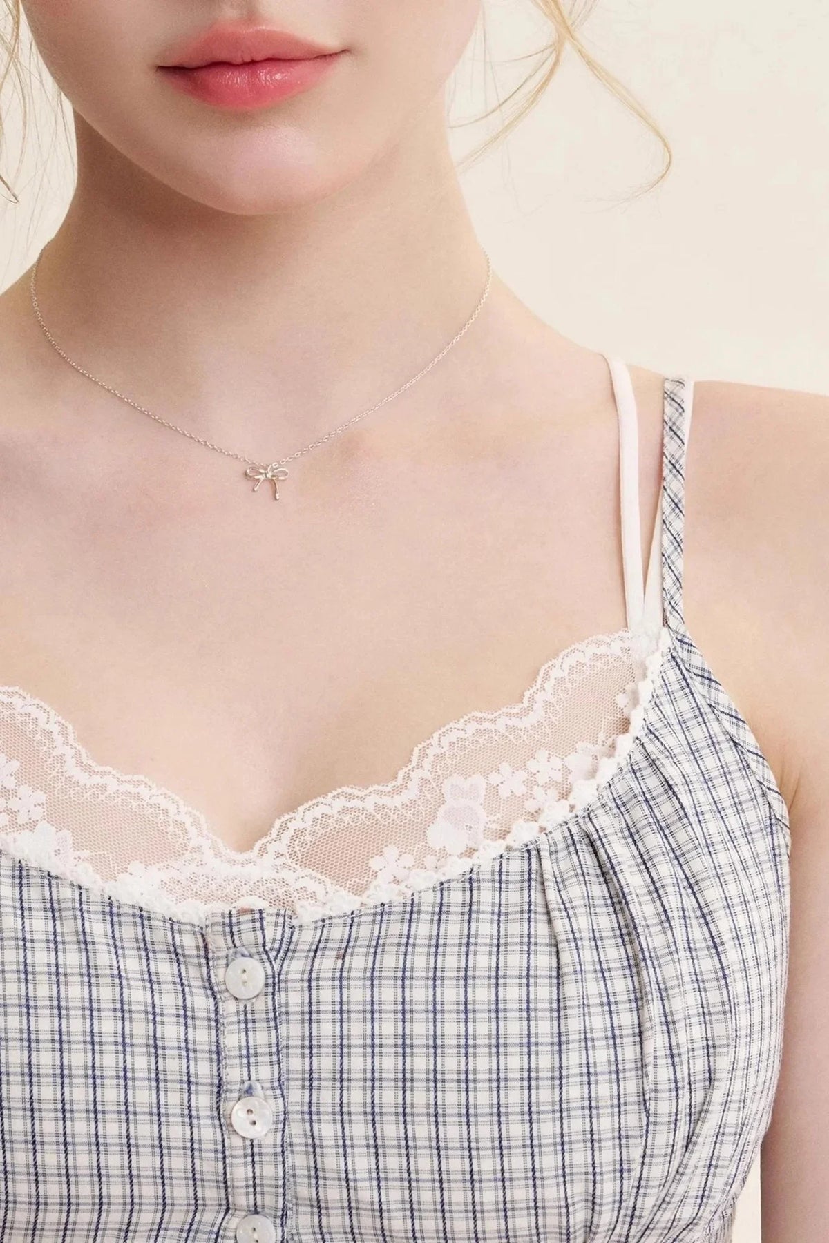 Patchwork Lace Camisole Set-Up