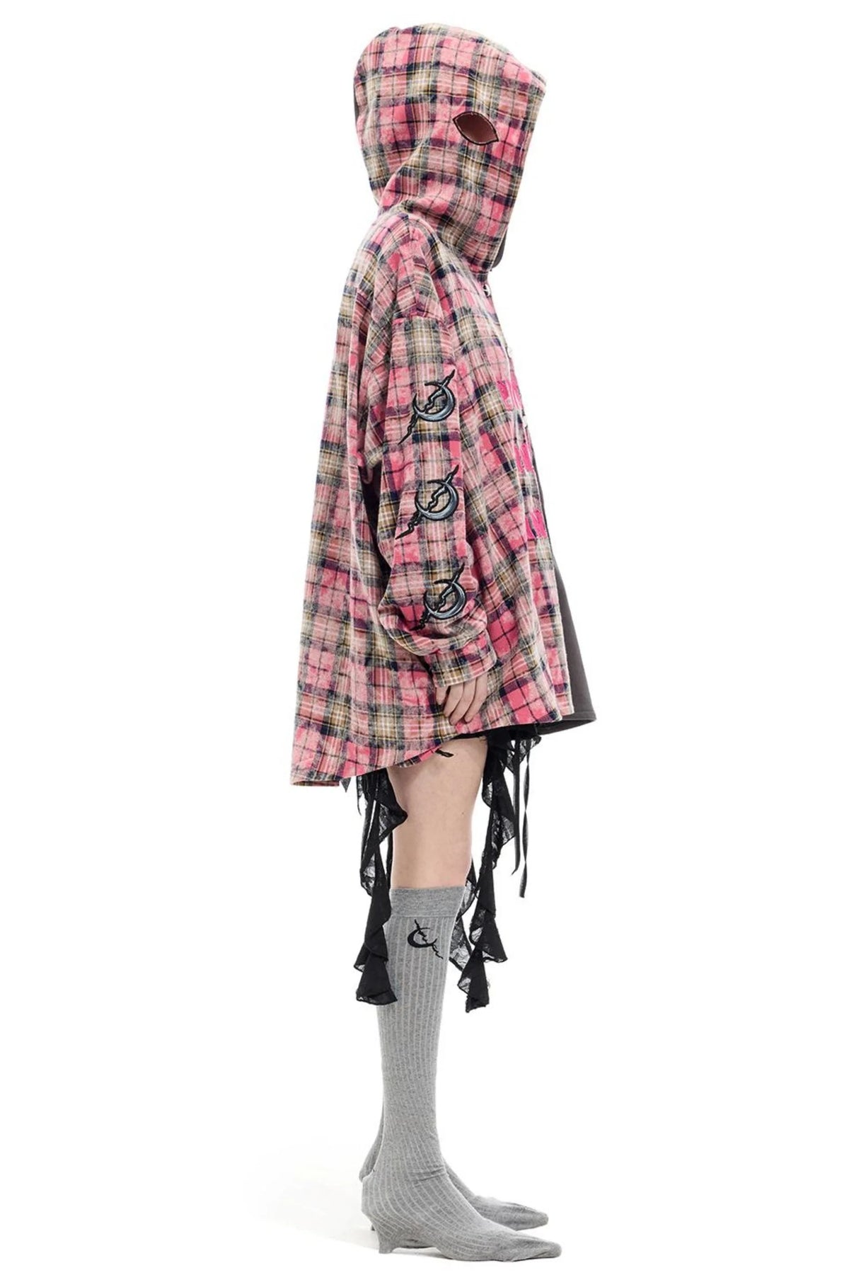 Patchwork Plaid Hoodie