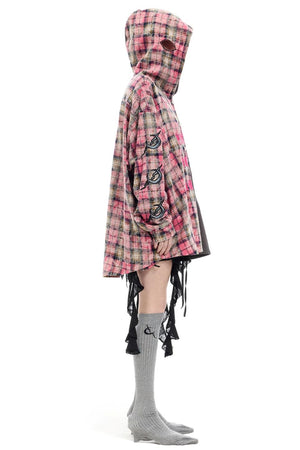 Patchwork Plaid Hoodie