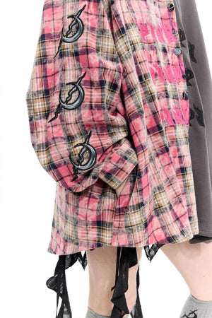Patchwork Plaid Hoodie