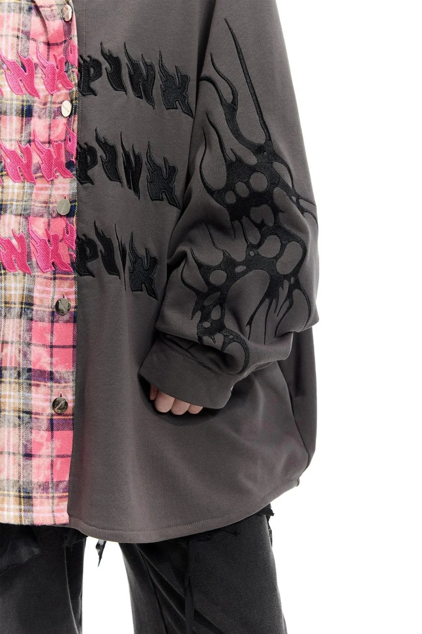 Patchwork Plaid Hoodie