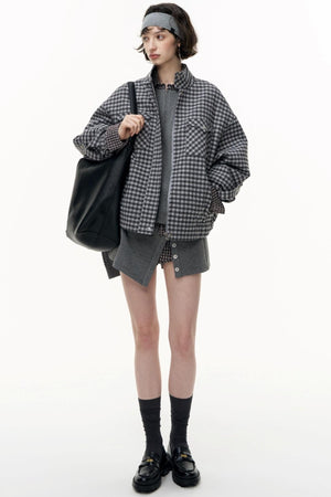 Patchwork Pullover Sweatshirt Set-Up