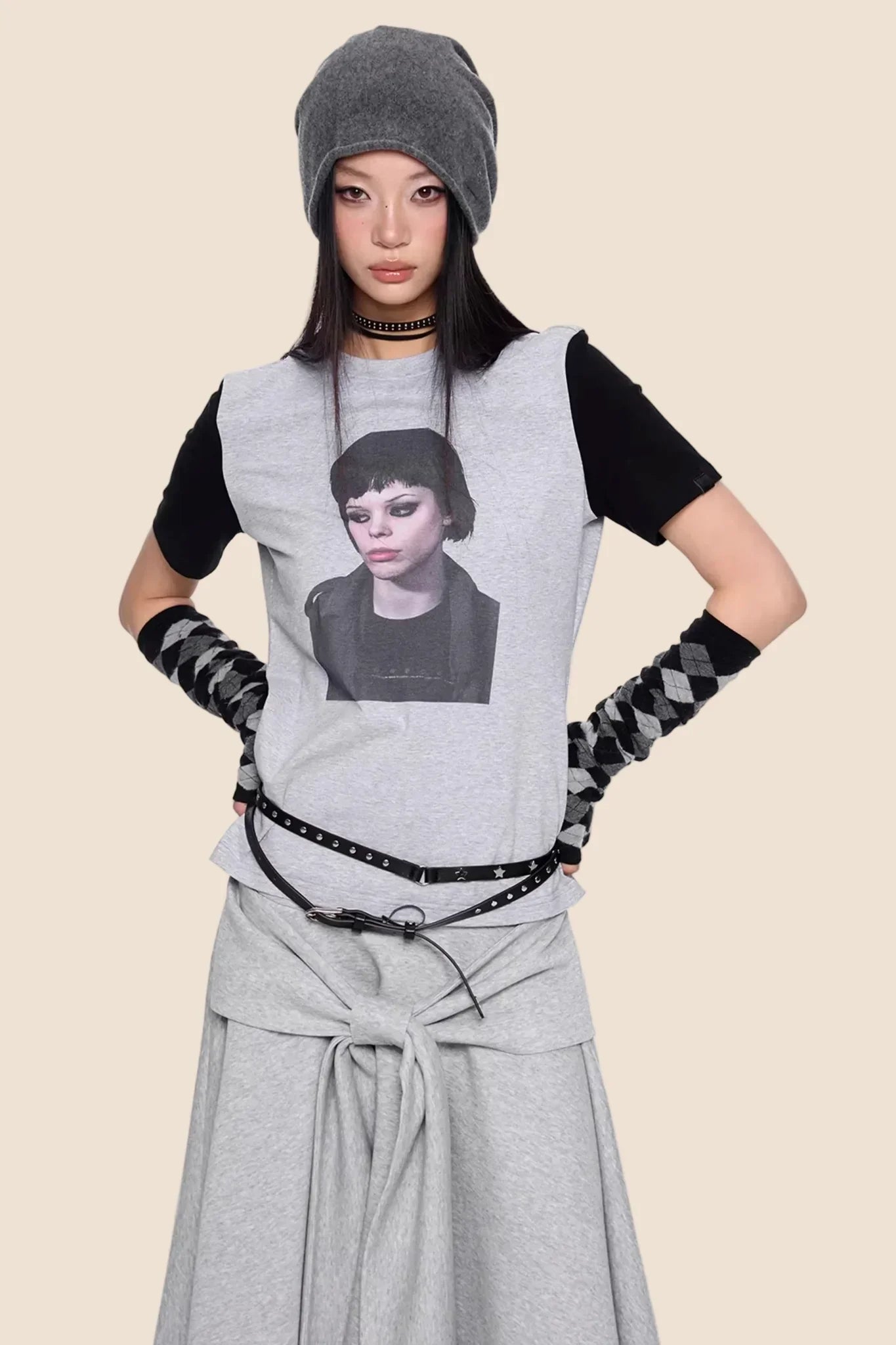 Patterned Raglan Summer Top