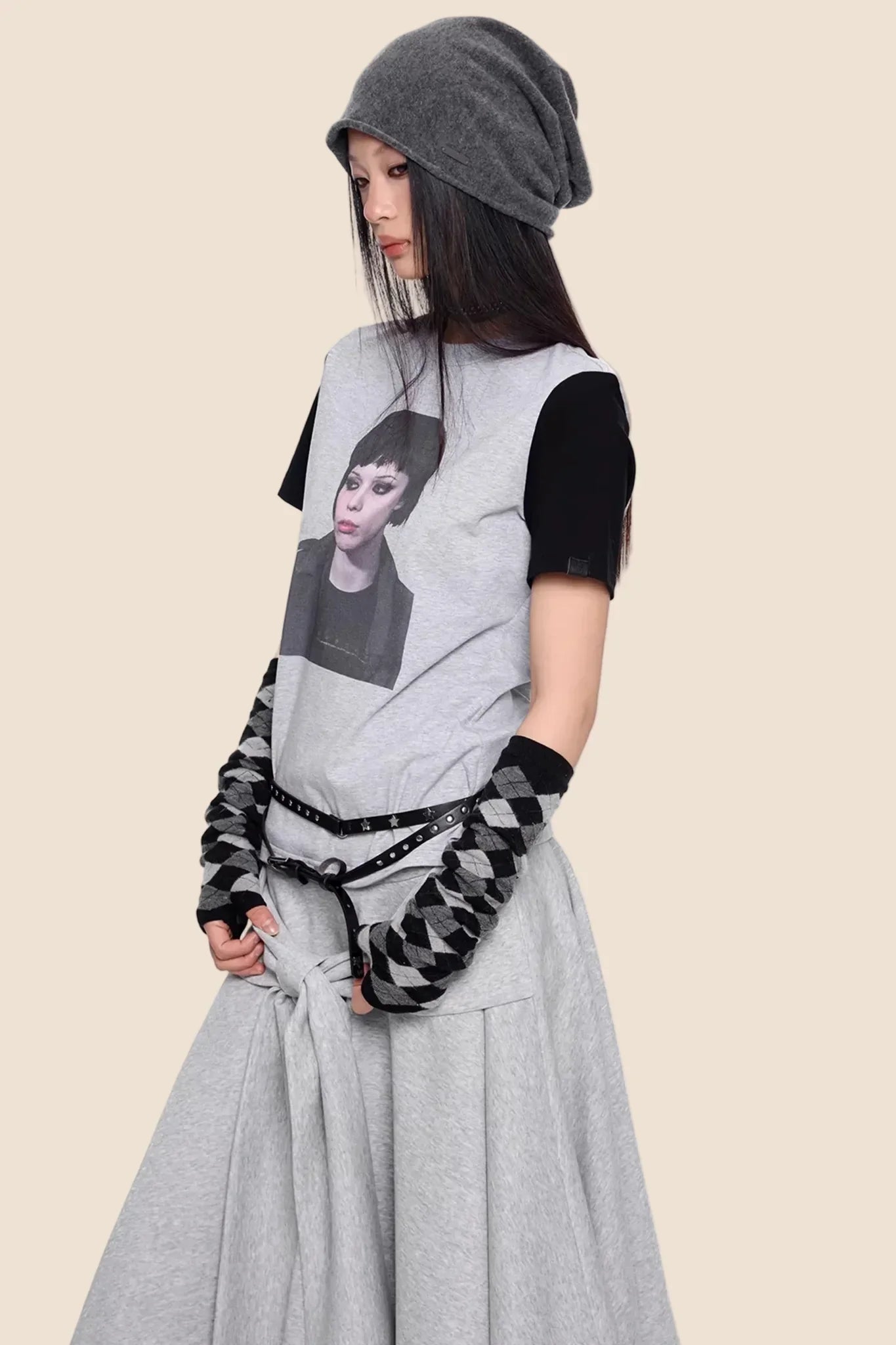 Patterned Raglan Summer Top