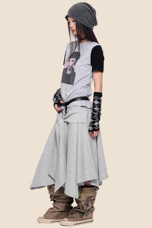 Patterned Raglan Summer Top