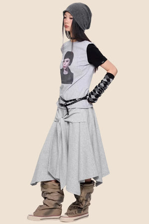 Patterned Raglan Summer Top