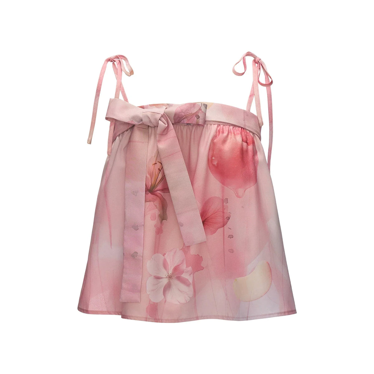 Peach Bow Tube Top Set-Up
