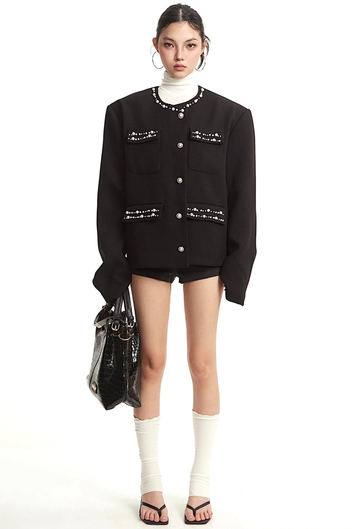 Pearl Black Luxury Jacket