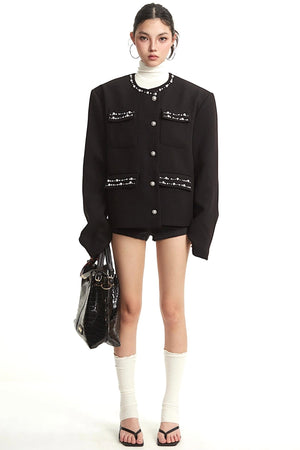 Pearl Black Luxury Jacket