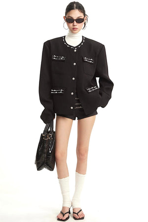 Pearl Black Luxury Jacket