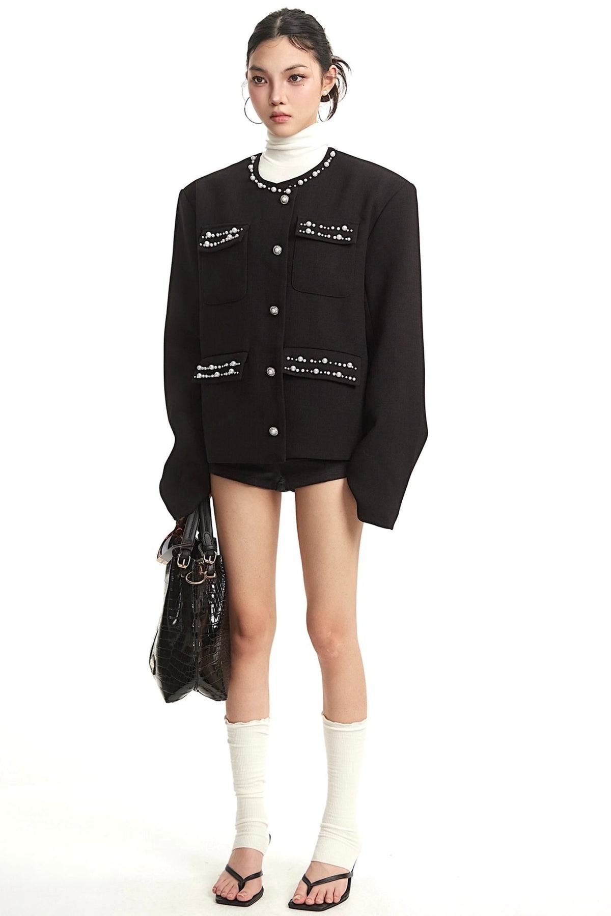 Pearl Black Luxury Jacket
