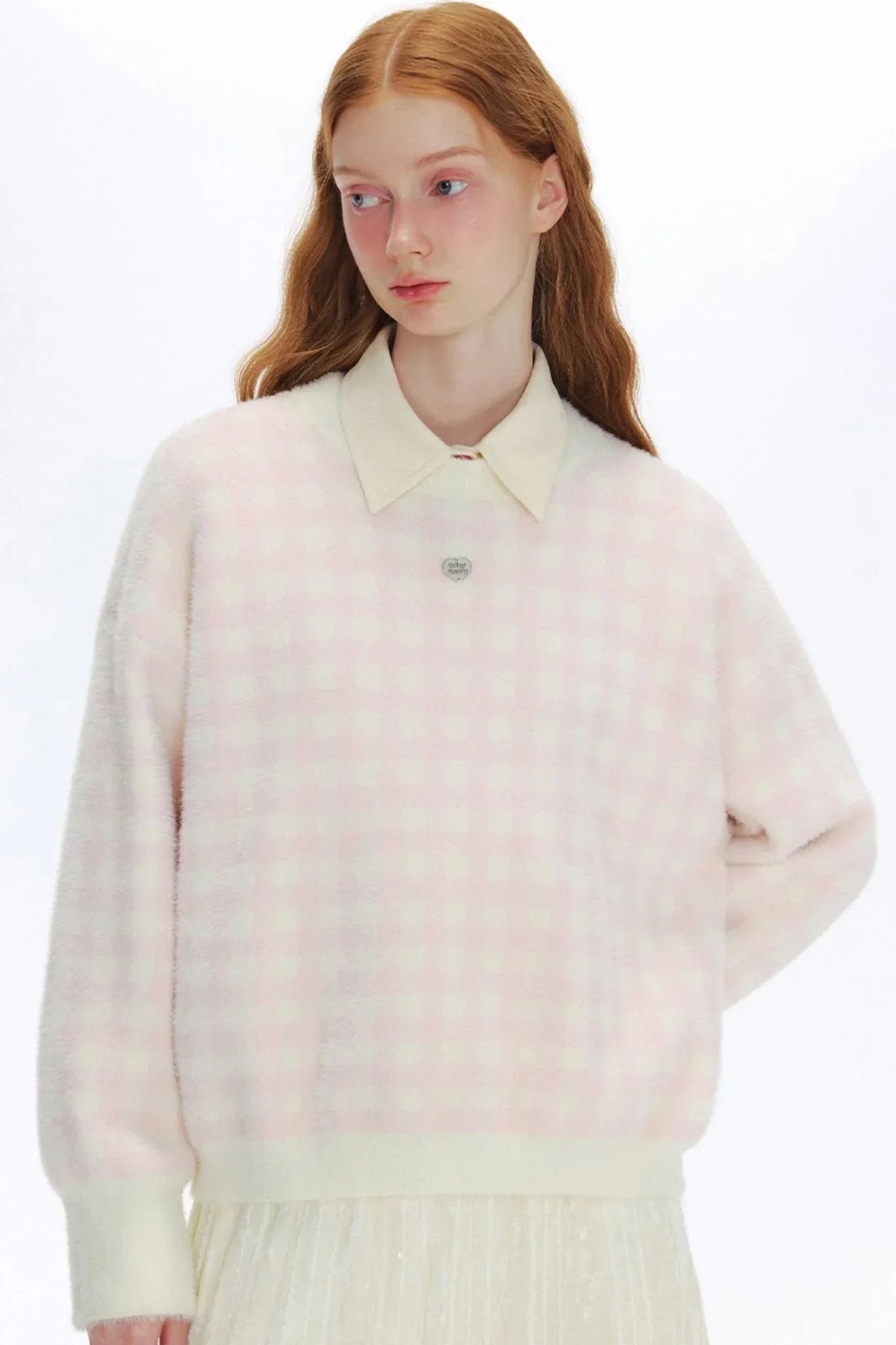 Pearl Jelly Bean Dropped Shoulder Sweater