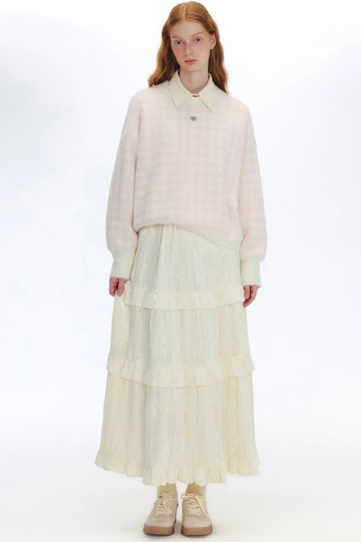 Pearl Jelly Bean Dropped Shoulder Sweater