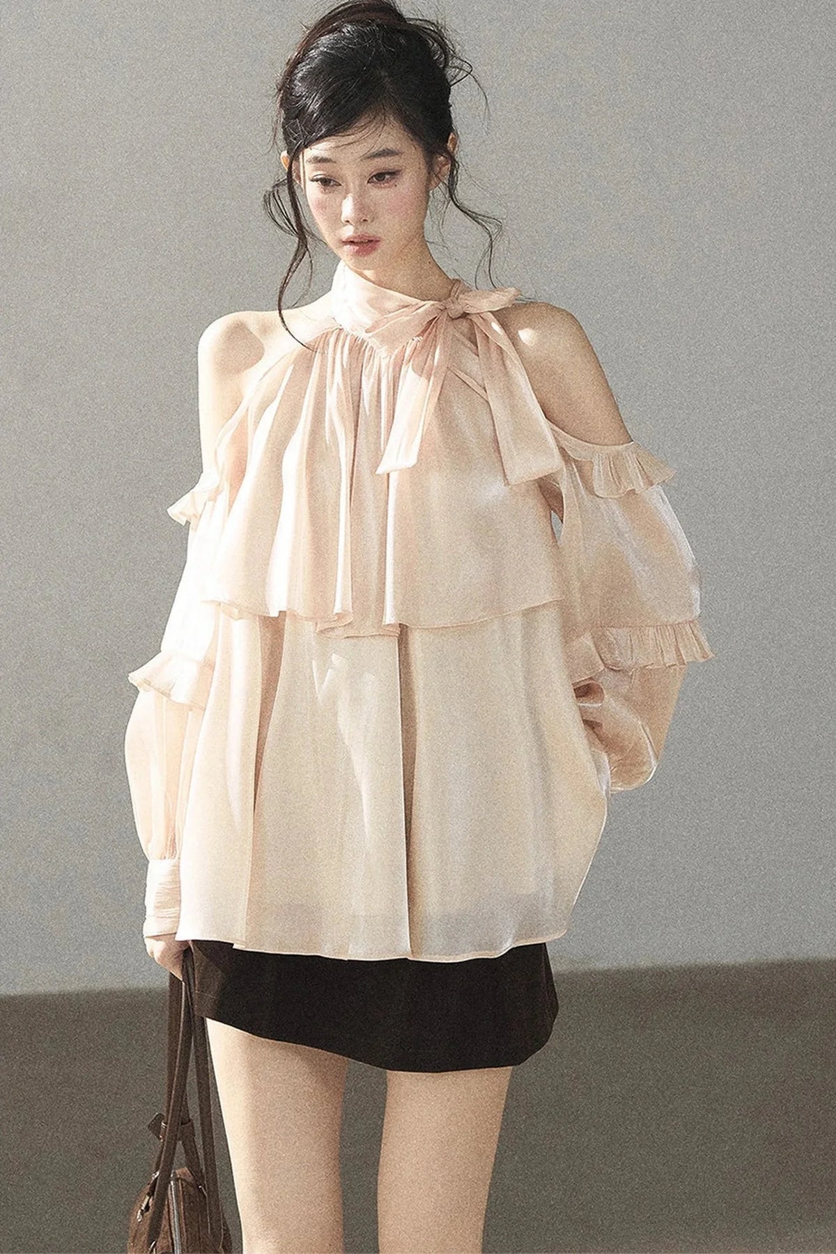 Pearl Luster Satin Blouse
