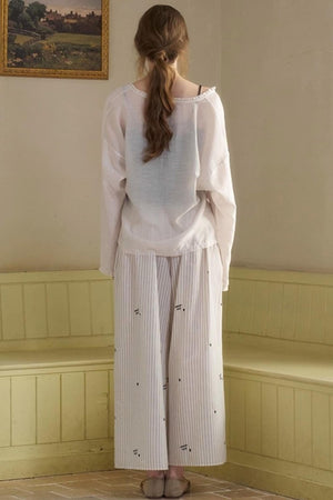 Penny Striped Suspender Pants Set-Up