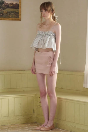 Penny Striped Suspender Pants Set-Up